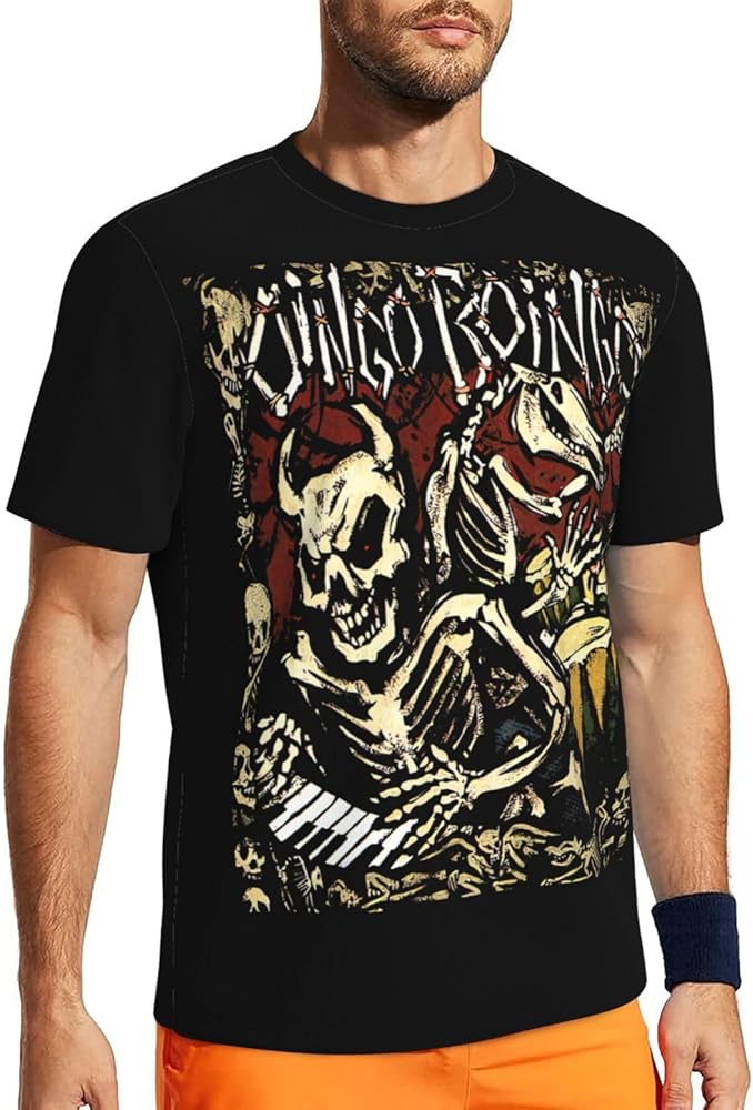 Band T Shirt Oingo Boingo Men's Summer Round Neck T-Shirts Short Sleeve Tops