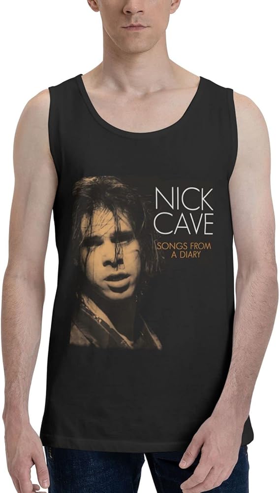 Nick Cave and The Bad Seeds Band Tank Top T Shirt Man's Summer Sleeveles Clothes Fashion Exercise Vest Black