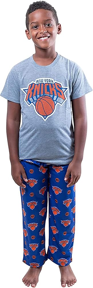 Ultra Game NBA Boys 2 Piece Tee Shirt & Lounge Pants Pajama Set (Sizes 4-20)