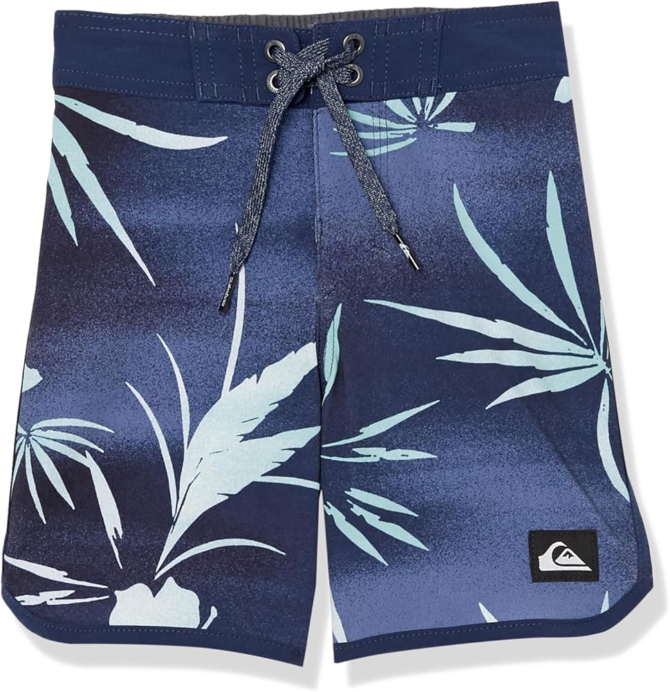 Quiksilver Boys Surfsilk Scallop 13 Boardshort Swim Trunk