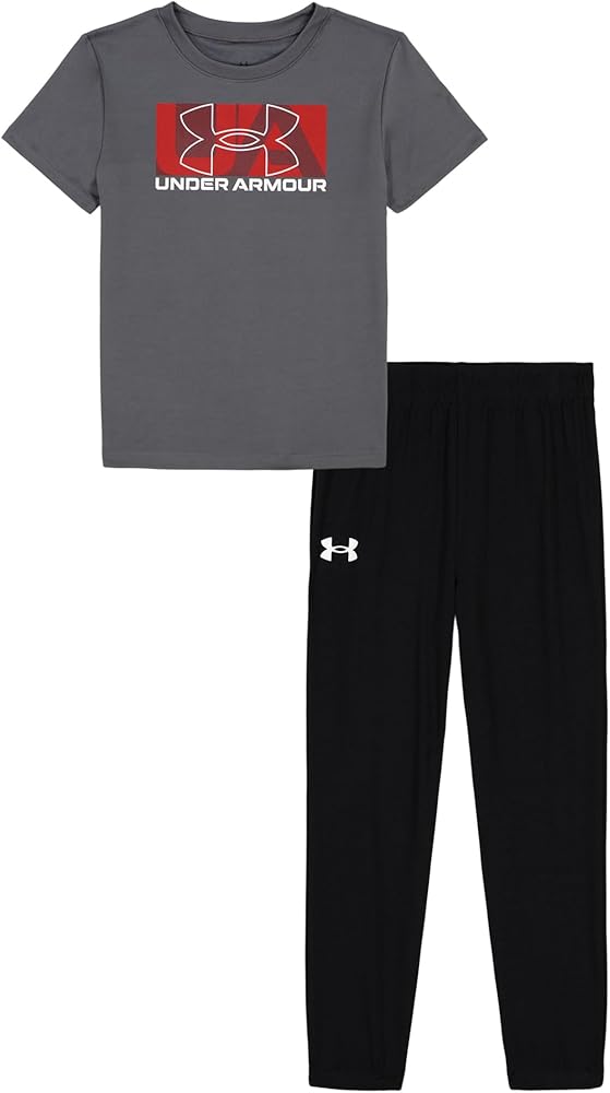 Under Armour boys Short Sleeve Tee and Jogger Set