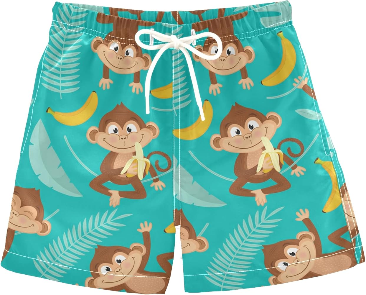 Boys Swim Trunks Summer Drawstring Toddler Swim Board Shorts Quick Dry Little Boys Bathing Suit Beach Hawaii Vacation 2T-16