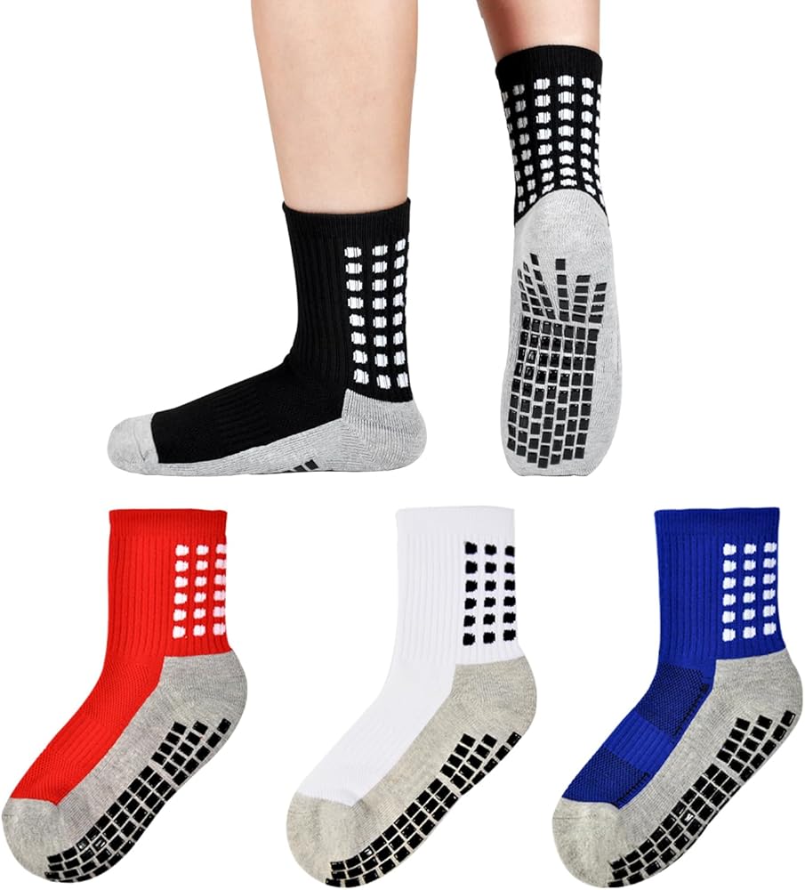 Boys Soccer Socks Athletic Socks Sports Socks Hospital Grip Soccer Socks For Boys Girls