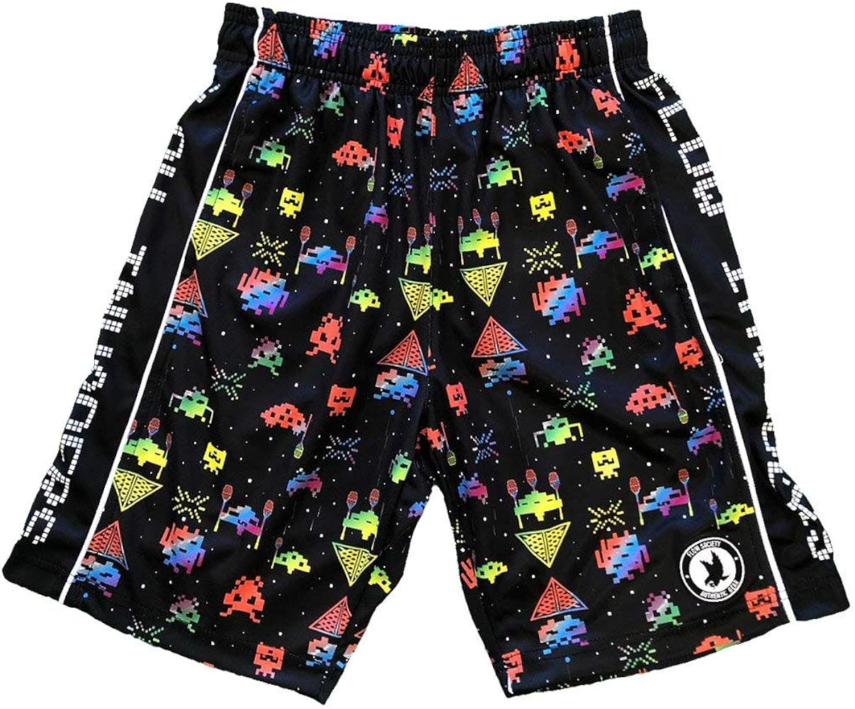 Flow Society Flow Invaders Boys Lacrosse Shorts | Boys LAX Shorts | Lacrosse Shorts for Boys | Kids Athletic Shorts for Boys