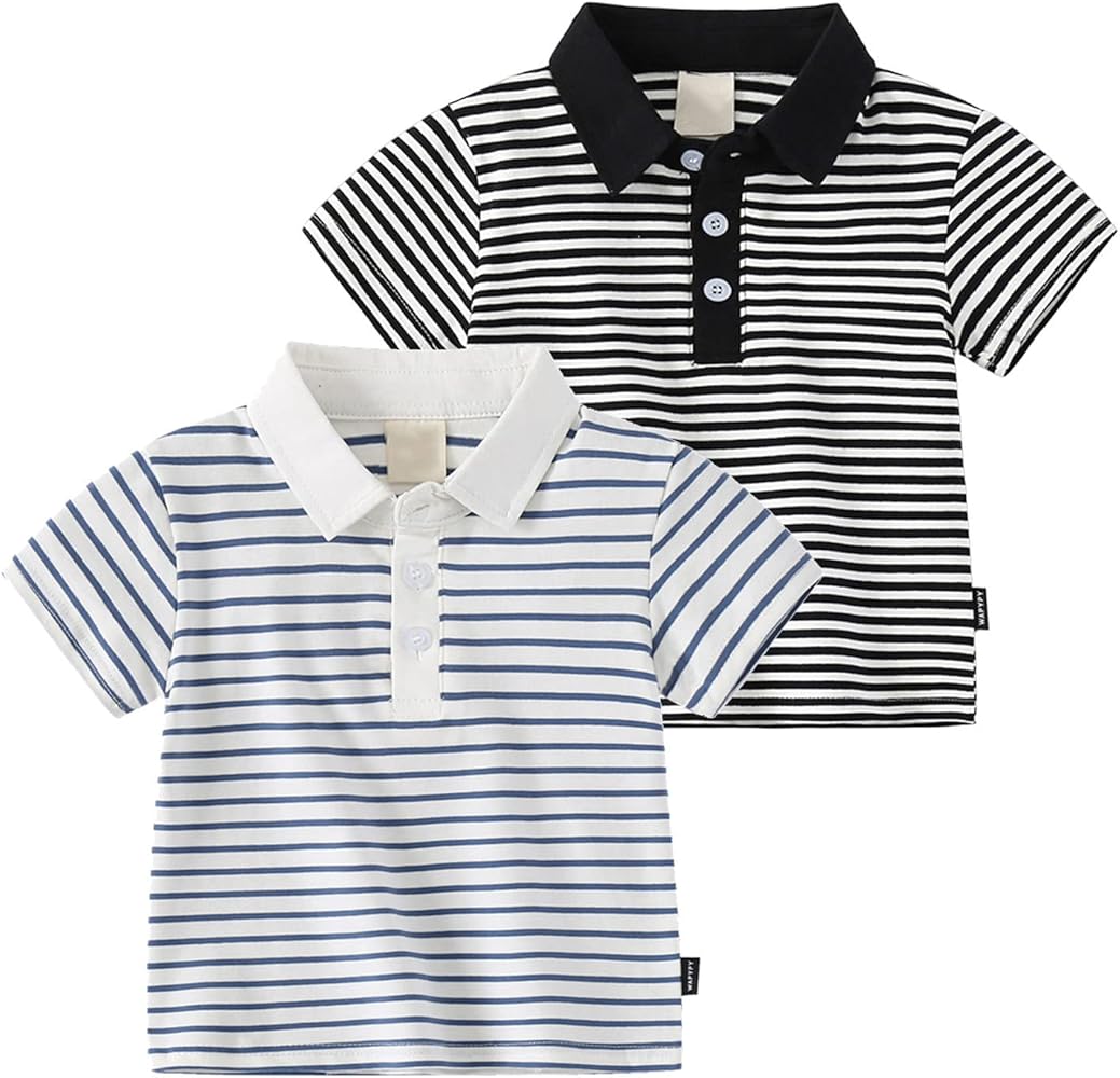 Kid's Boys Shirt Black White Striped T Shirt Novelty T Shirts Kids Unisex T Shirts Casual Summer Tee