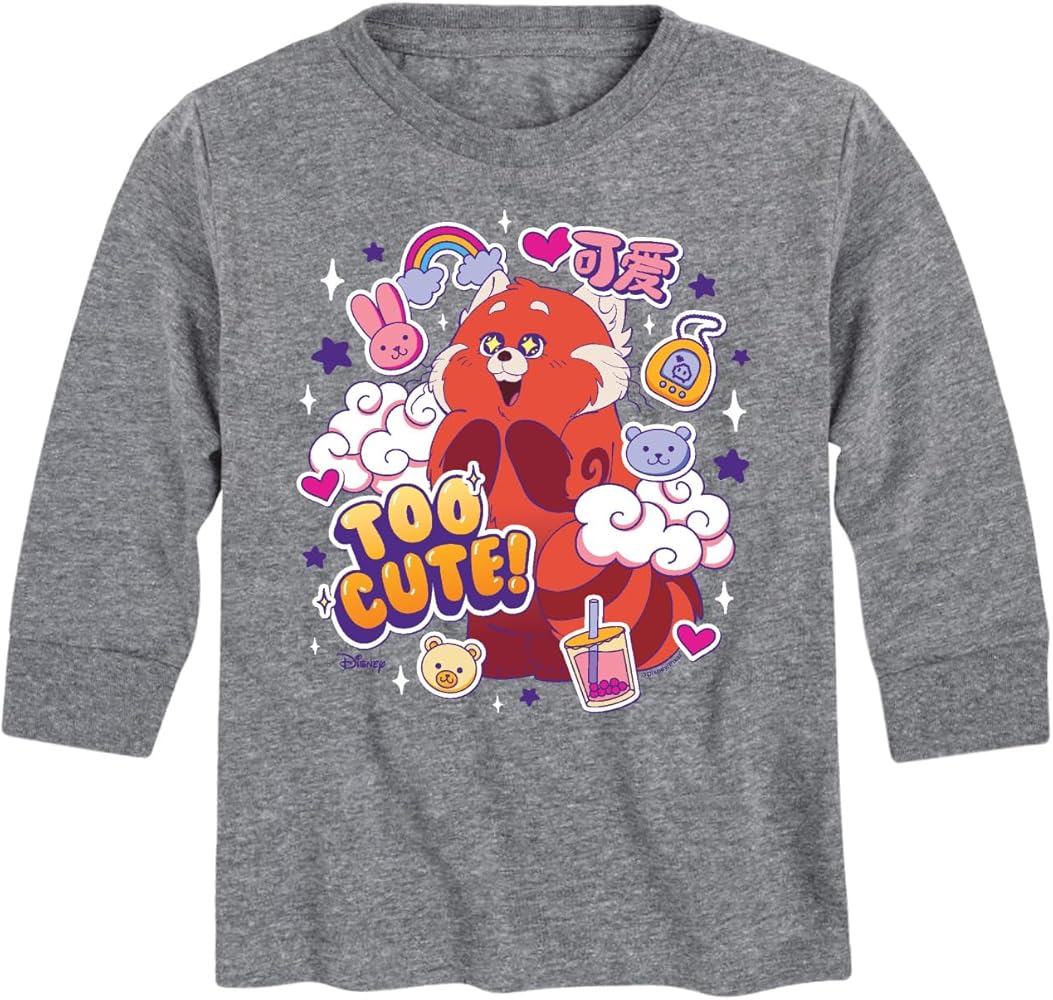 Disney Turning Red - Too Cute Red Panda - Youth Long Sleeve Graphic T-Shirt