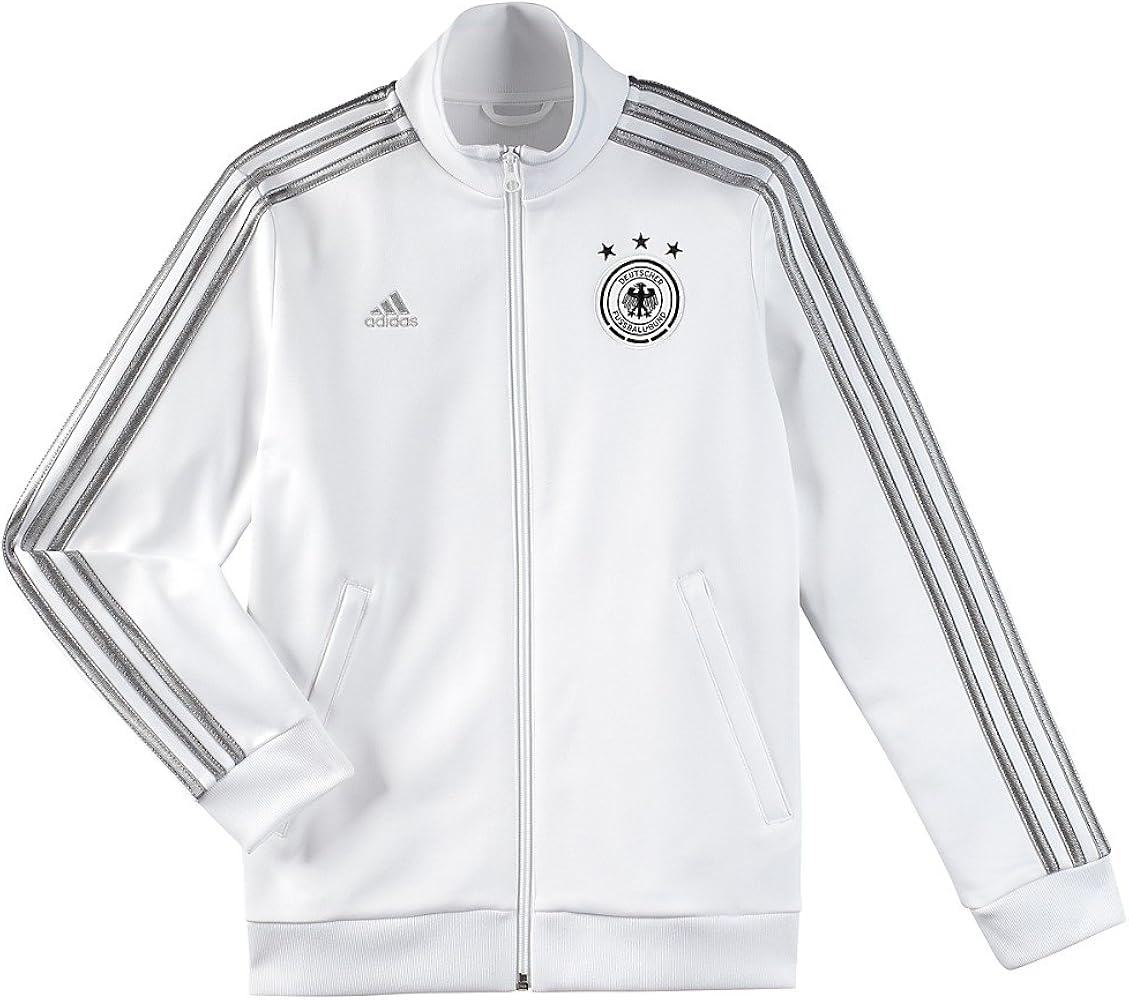 adidas Kids Germany Track Top (White - Small)