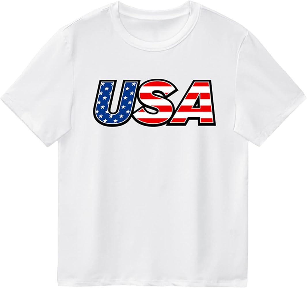 Generic Boys 14 16 Tee Shirt Girls Short Sleeve Cartoon Letter Prints T Shirt Tops Apparel Shirt