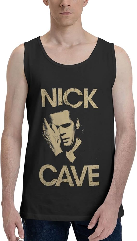 Nick Cave and The Bad Seeds Band Tank Top T Shirt Man's Summer Sleeveles Clothes Fashion Exercise Vest Black