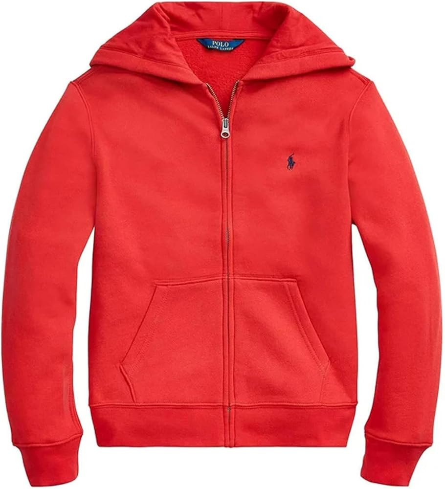 POLO RALPH LAUREN Kids Boy's Collection Fleece Full-Zip Hoodie (as1, numeric, numeric_6, regular, Red)