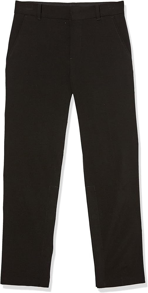 Van Heusen Boys Adaptive Flex Stretch Flat Front Dress Pants, Velcro Closure At Waist & Leg Opening