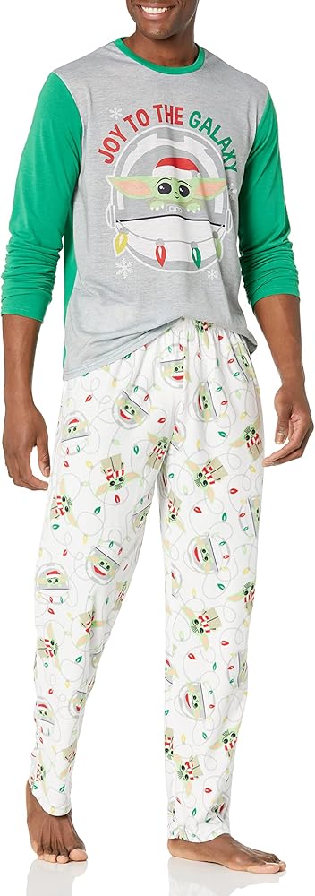 STAR WARS Boys' 2-Piece Set, Matching Family Holiday Pajamas, Soft & Comfortable