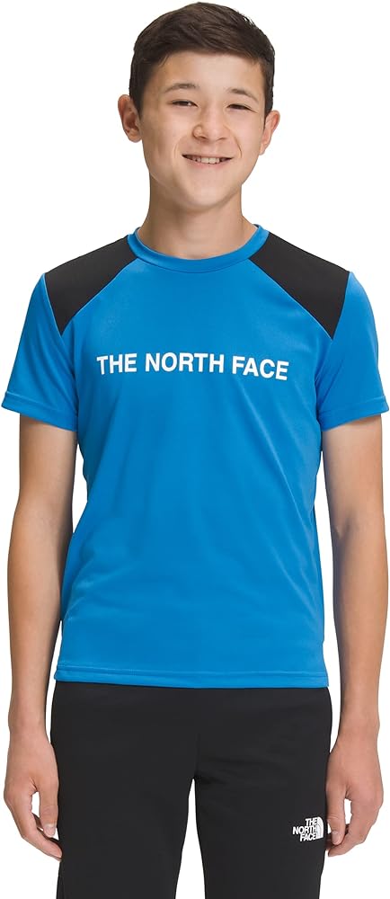 THE NORTH FACE Never Stop Kids Tshirt Super Sonic Blue Sz M