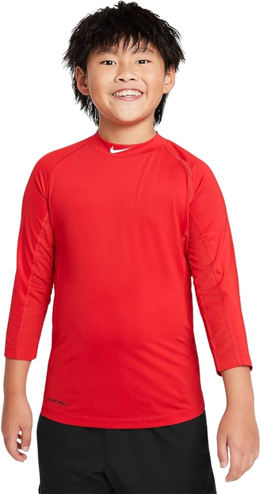 Nike Dri- Fit Big Kids' (Boys') 3/4-Sleeve Baseball Top, Large