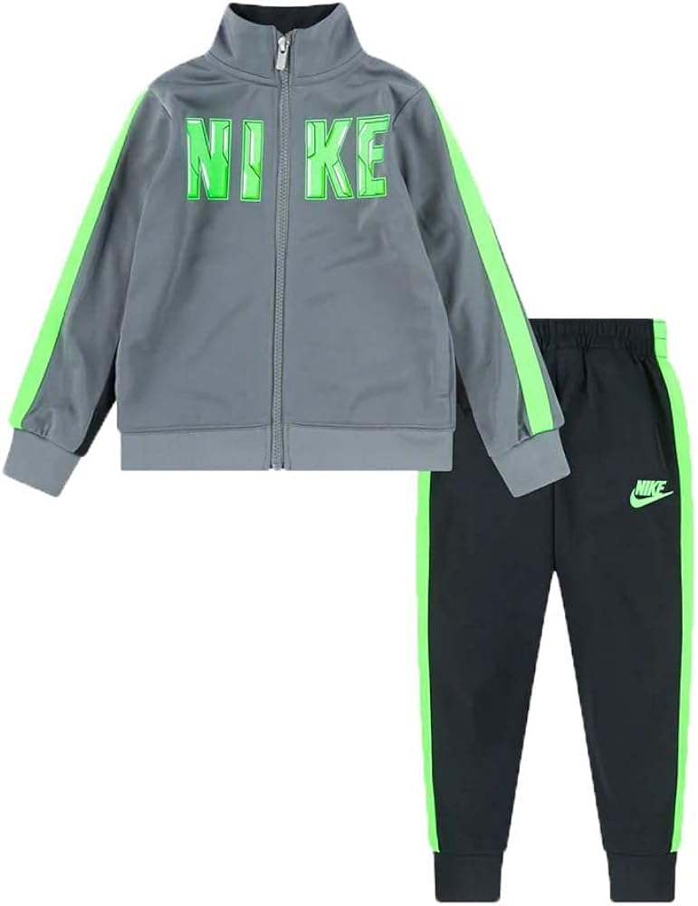 Nike Toddler Boy Dri Fit Full Zip Jacket and Pants 2 Piece Set (B(76I488-023)/V, 6 Years)