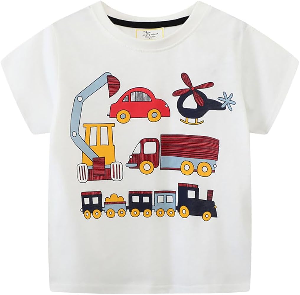 Boys T Shirts Summer T-Shirts Short Sleeve T Shirts Tees Tops Shirts Kids T-Shirts for Boys Cotton T-Shirts-85