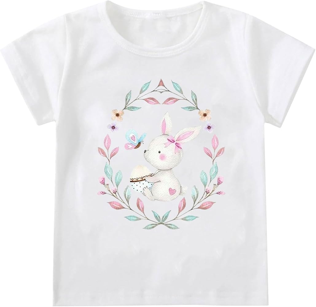 Easter Day Shirts for Toddler Girl Toddler Kids Baby Girl T Shirts Short Sleeve Tee Shirts Baby