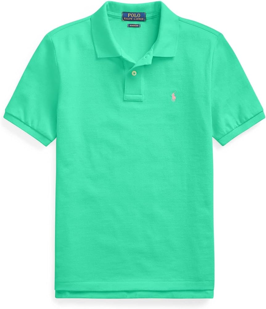 POLO RALPH LAUREN Big Boys Cotton Mesh Polo Shirt (Multi(2037)/G, X-Large)