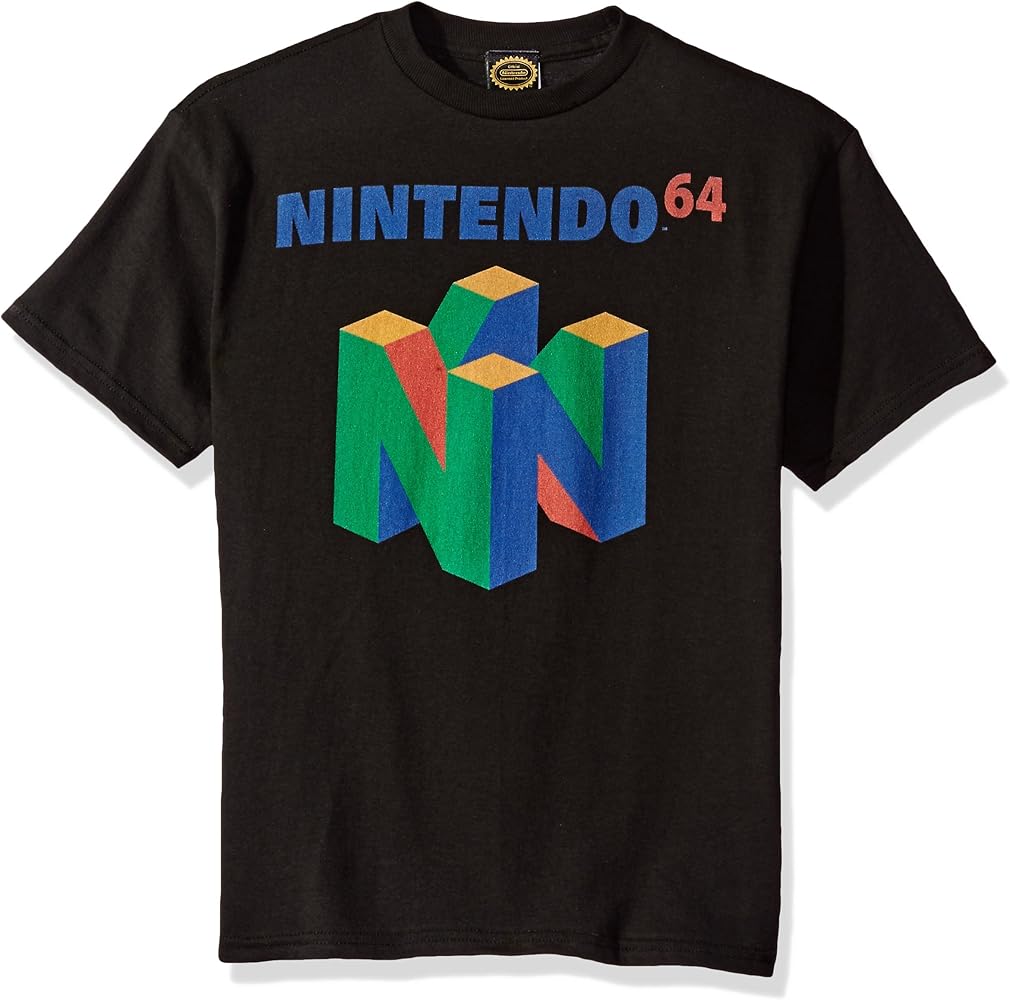 Nintendo Boys' 64 N64 Logo Graphic T-shirt