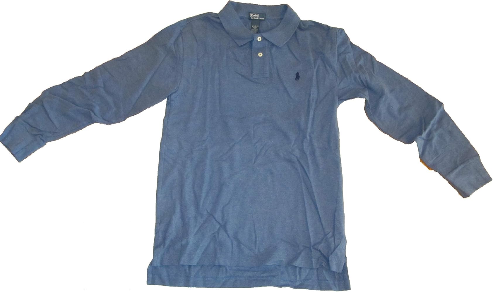 Ralph Lauren Polo Shirt L/S Boys Size X-Large (18-20) Blue