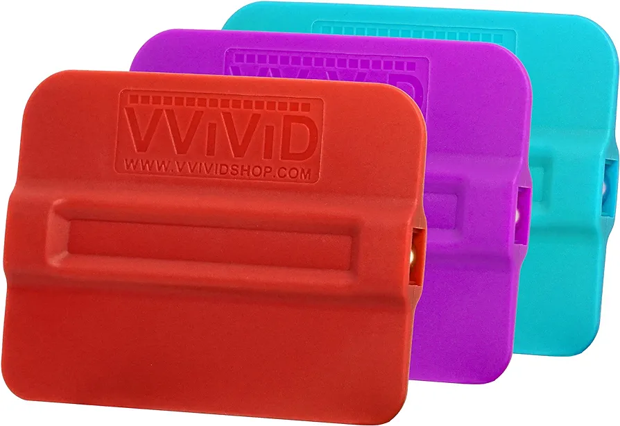 VViViD Magnetic Squeegees Hard, Medium and Soft, Applicator for Vinyl Car Wrap, 3 pcs