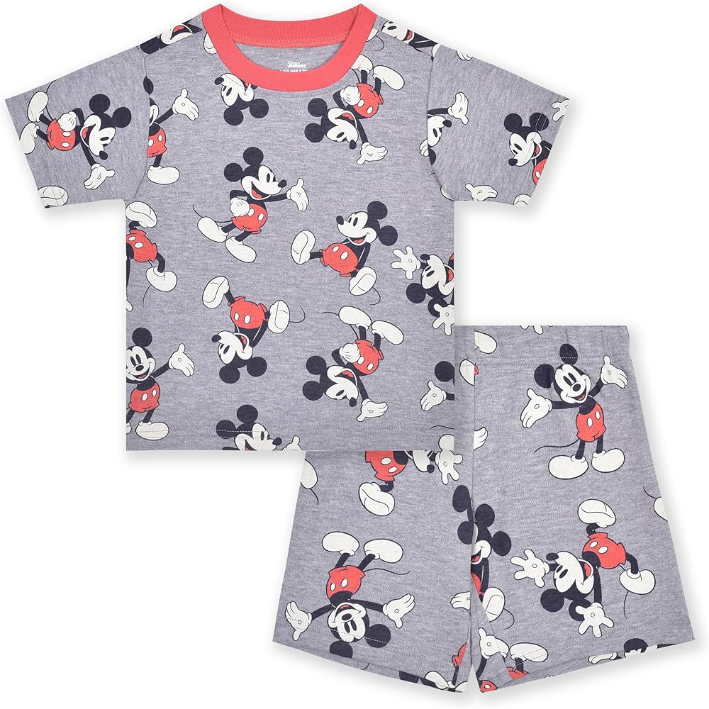 Disney Mickey Mouse Boys Short Sleeve T-Shirt and Shorts Set for Toddlers