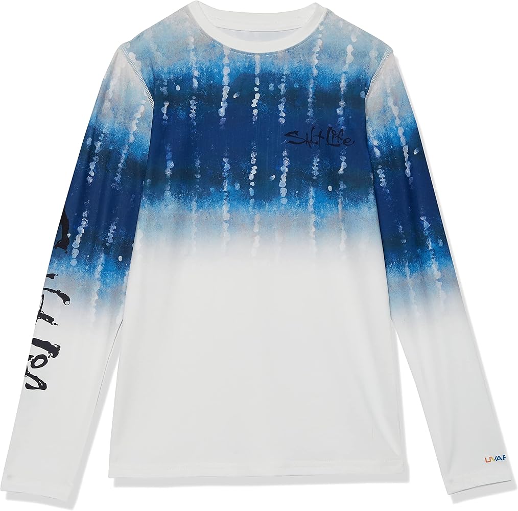 Salt Life Boy's Marlin Fade Youth Long Sleeve Performance Shirt