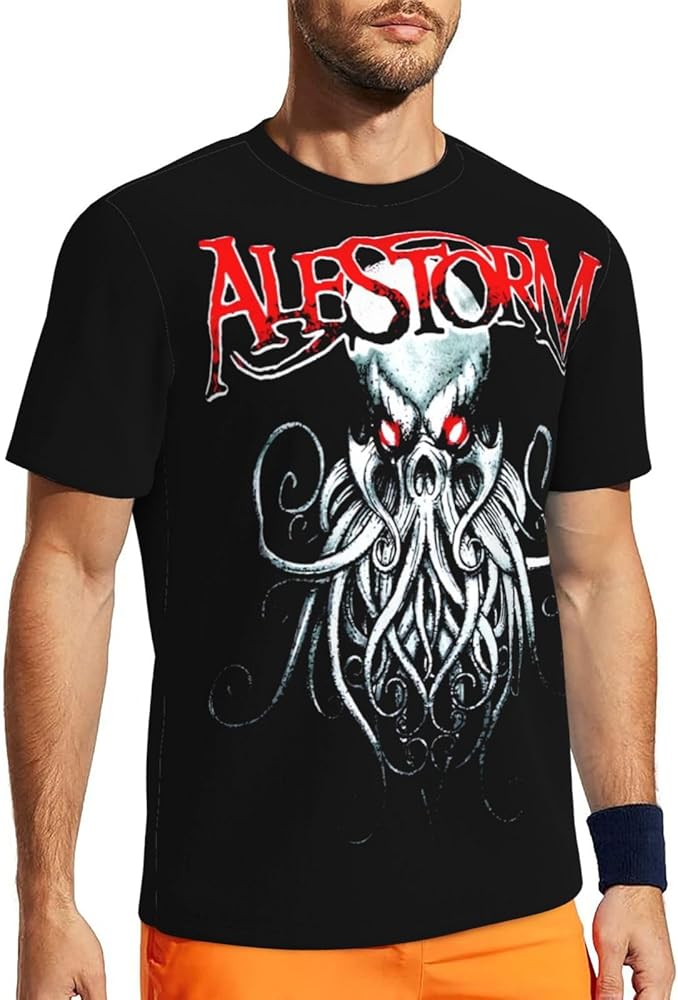 Band T Shirt Alestorm Man's Summer Round Neck Clothes Short Sleeve Tops