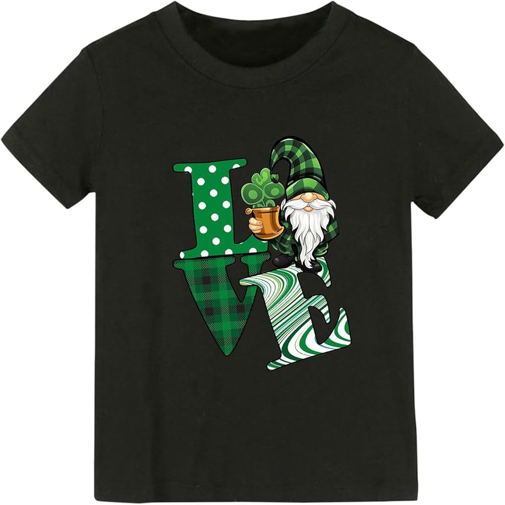 Toddler Boy Girl T Shirts Unisex Kids Shirt Boy Girl Striped Summer Tee Tops Irish Graphic Tees