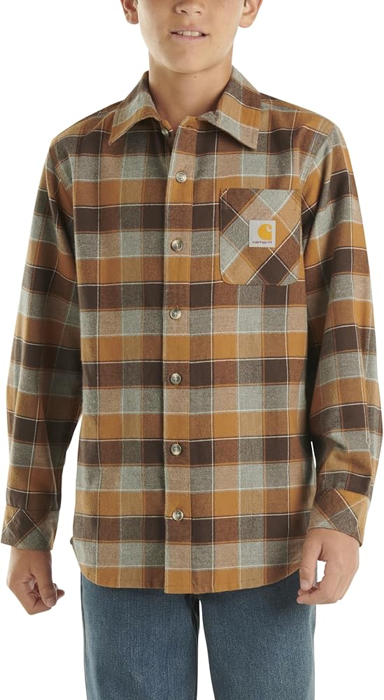 Carhartt Boys' Big Plaid Flannel Shirt