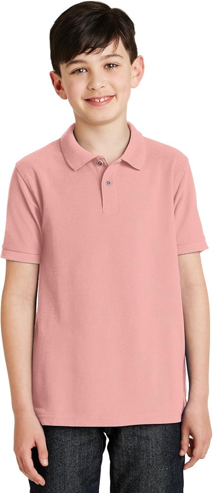 Port Authority Youth Silk Touch Polo (Kelly Green)