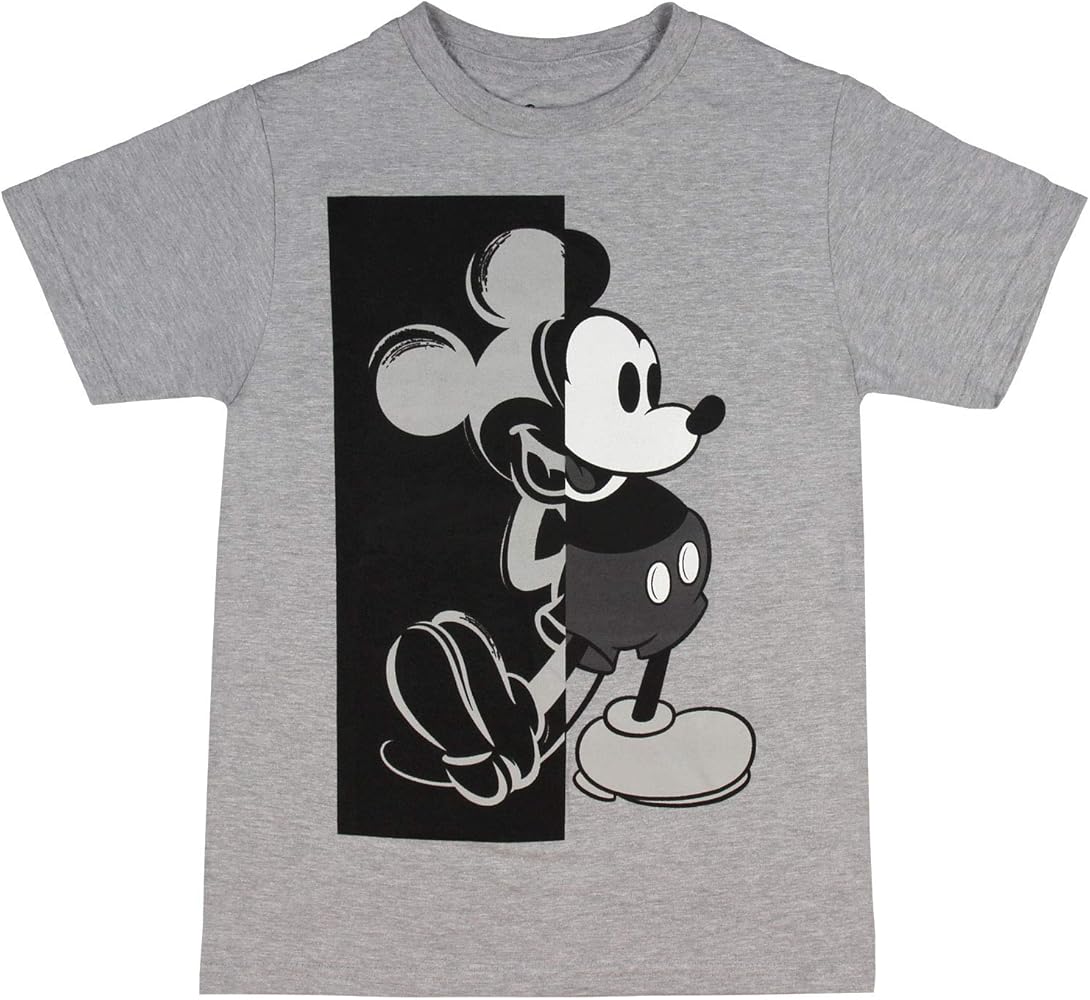 Disney Boys' Mickey Mouse Shirt Now and Then Mickey T-Shirt