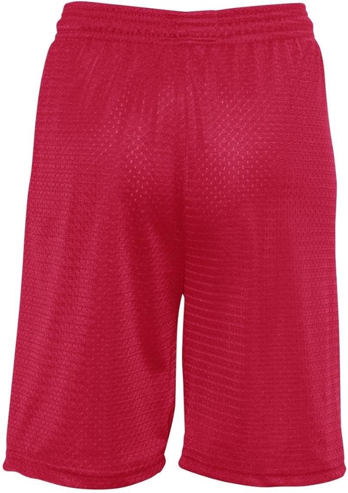 5209 - Mesh Youth Shorts, Red, Large