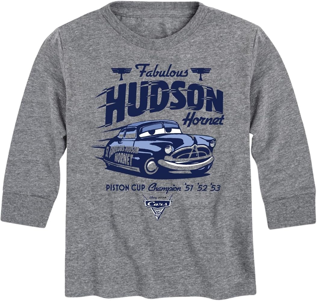 Disney Cars - Fabulous Hudson Hornet - Toddler and Youth Long Sleeve Graphic T-Shirt