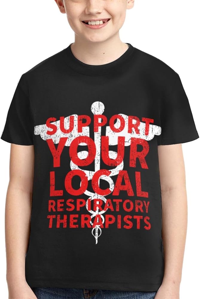 Support Your Local Nurse Boys Girls Shirts Kids Short Sleeve Classic Crewneck Top Tee