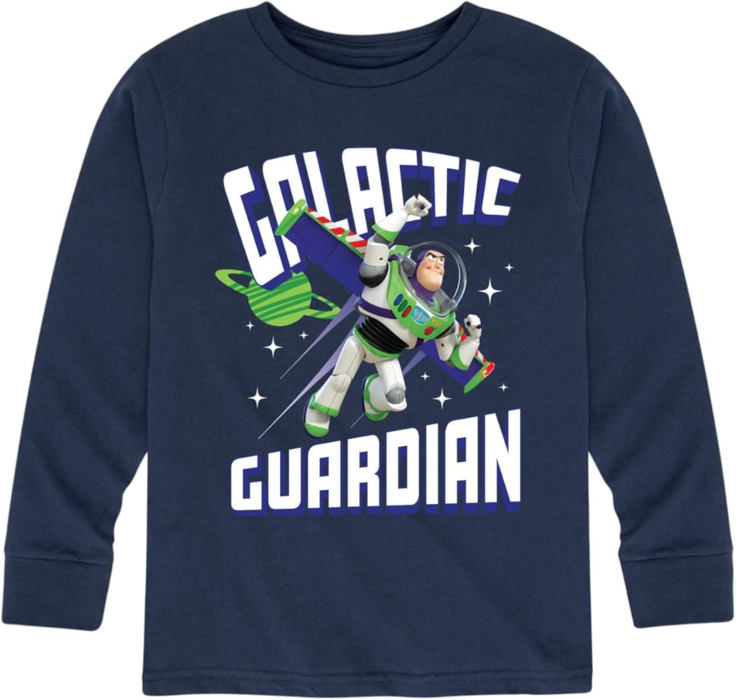 Disney Toy Story - Buzz Galactic Guardian - Toddler and Youth Long Sleeve Graphic T-Shirt