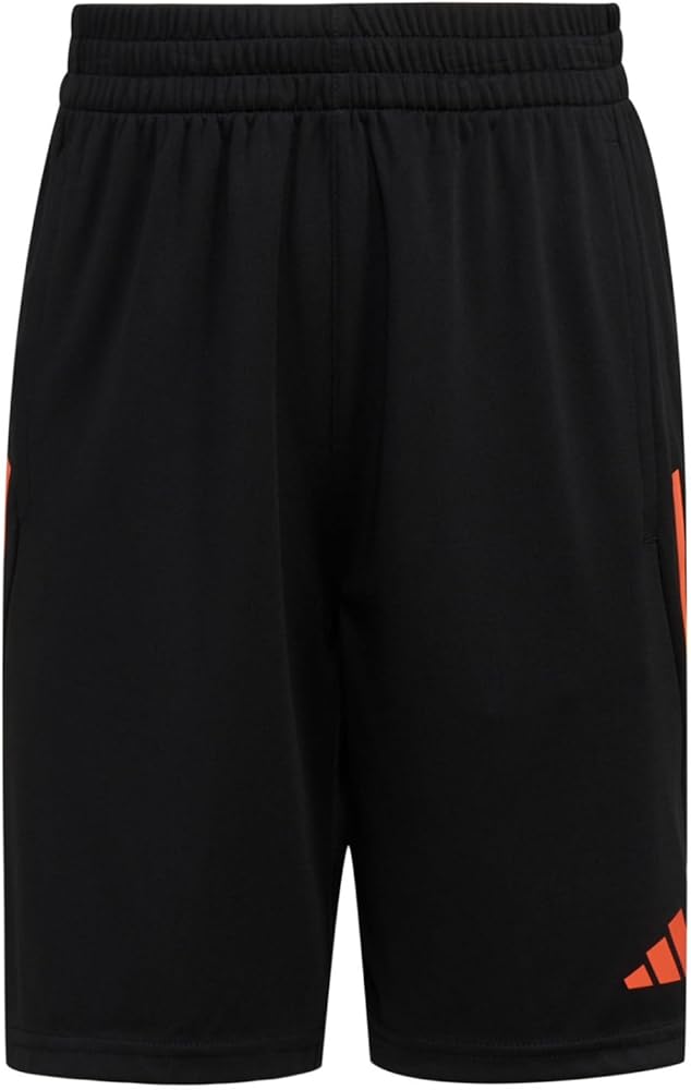 adidas Boys' Elastic Waistband Classic 3S Short, Black with Multicolor, X-Large