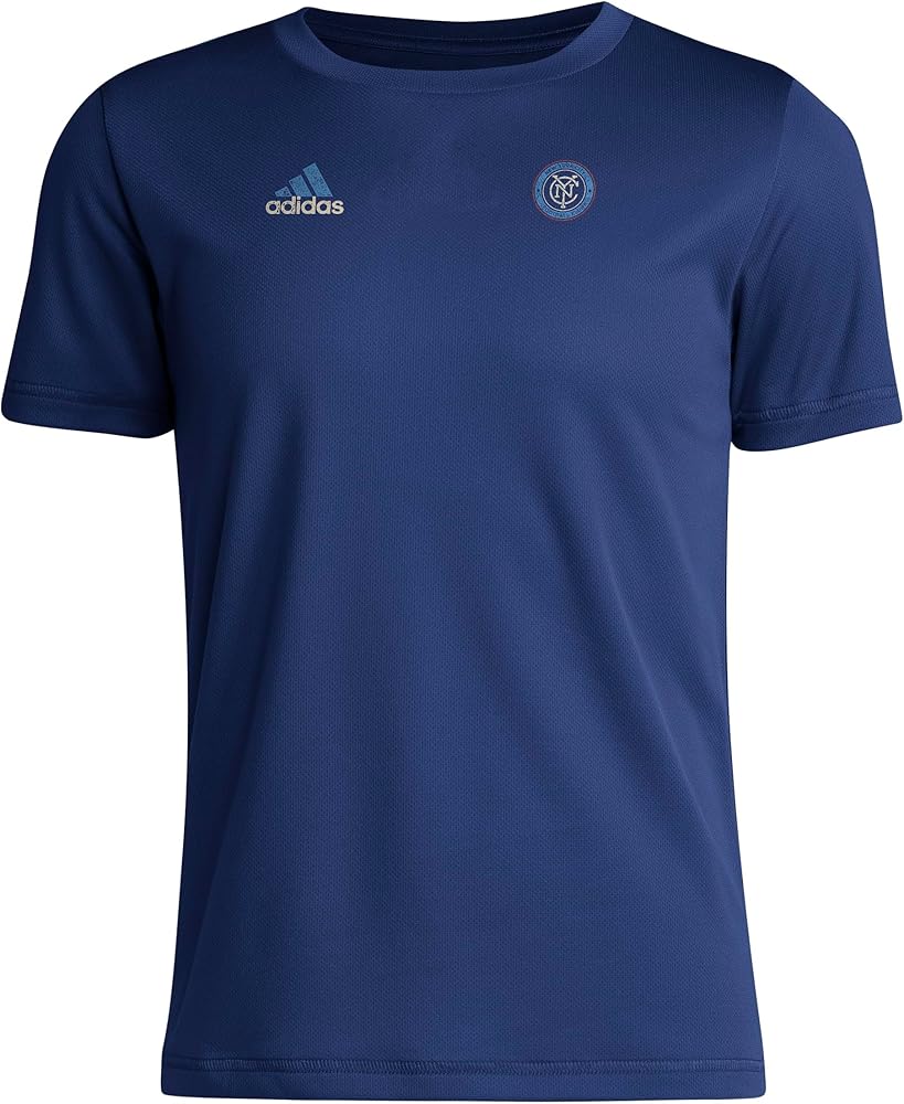 adidas Boys' New York City Fc Short Sleeve Pre-Game T-Shirt