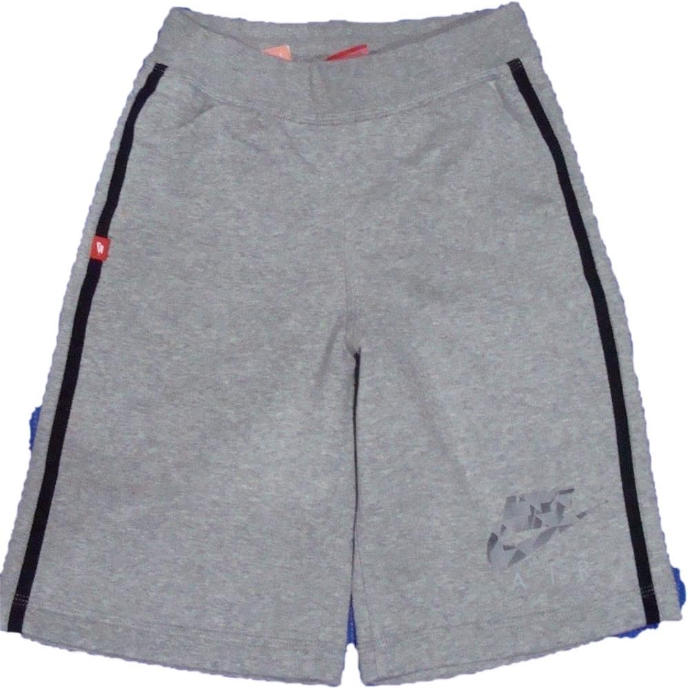 nike Boys Air Flash Brushed Fleece Lined Reflective Shorts 840864 Small Grey