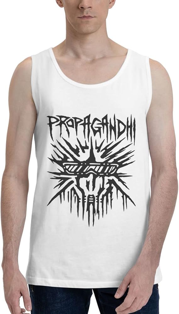 Propagandhi Band Tank Top T Shirt Boy's Summer Sleeveles Tee Fashion Exercise Vest White