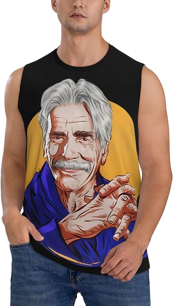 Sam Elliott Tank Tops Mens Lightweight Summer Casual Sleeveless Muscle Workout Running Gym T Shirts