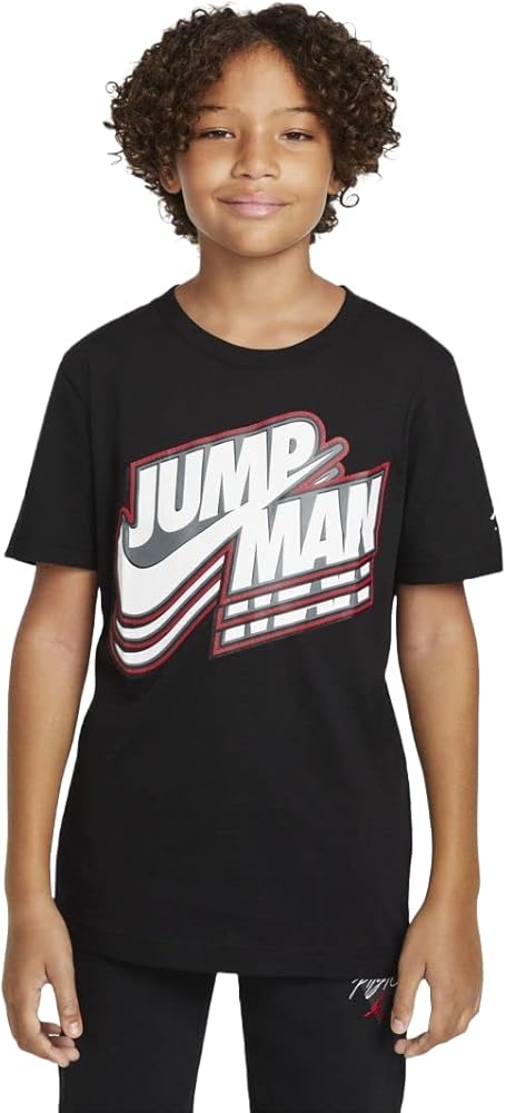 Nike Boys Short Sleeve Jumpman Graphic T-Shirt (Black) Size Large 12-13 Yrs