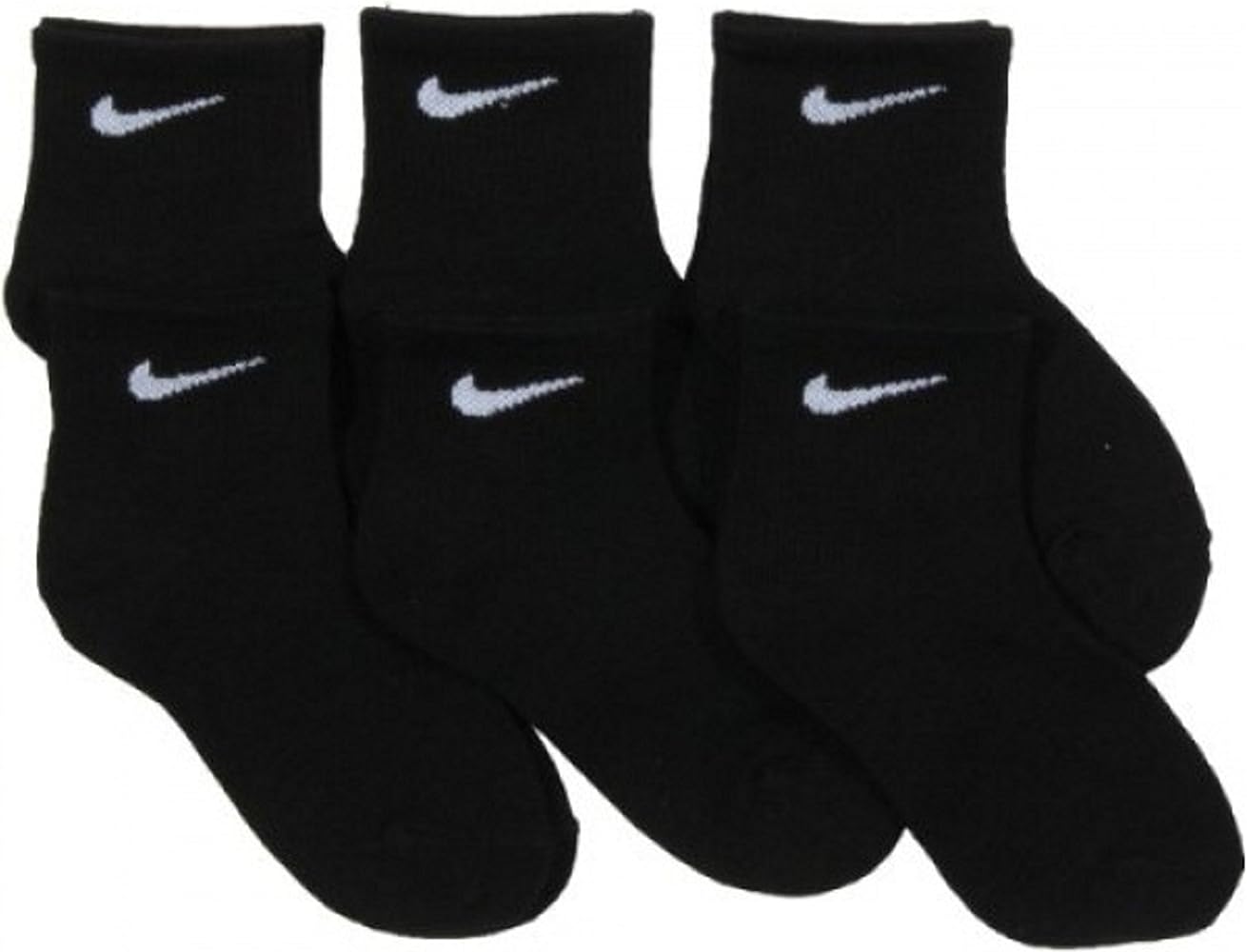 Nike Young Athletes Kids Ankle Cut Socks (6 Pairs),10C-3Y Shoe/ 5-7 Sock