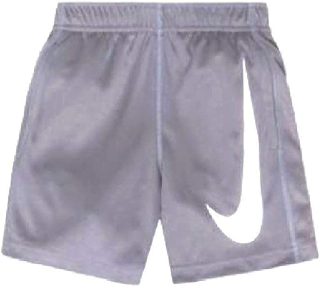 NIKE Toddler Kids Boys Performance Big Swoosh Shorts Cool Grey White 3T