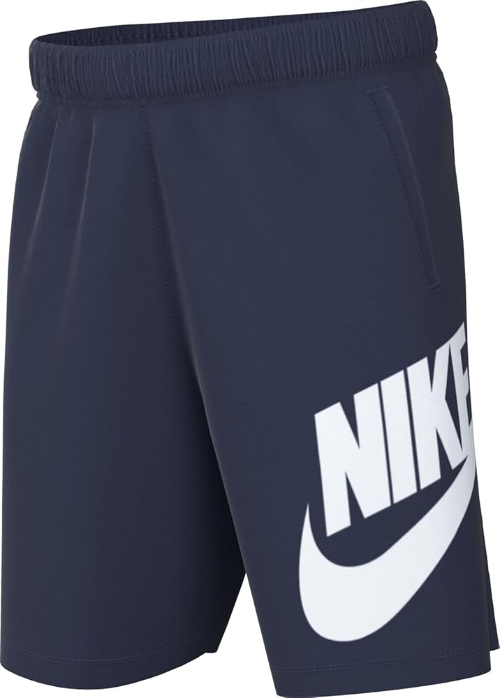 Nike Sportswear Club Fleece Big Kids' French Terry Shorts (Midnight Navy/White, FD2997-410) Size X-Large