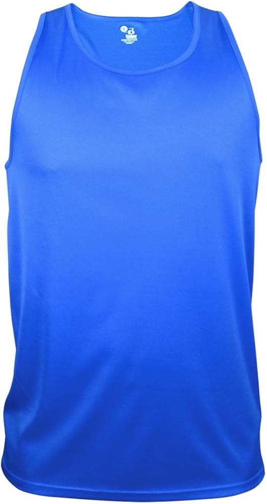 Badger Sport Royal Tank (Youth Medium Athletic Sleeveless Wicking Tank Top