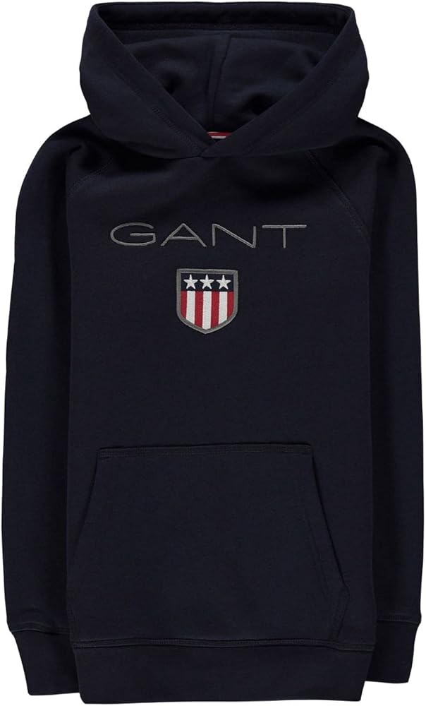 GANT Shield Logo Boys Pullover Hoody Age 9-10 Evening Blue