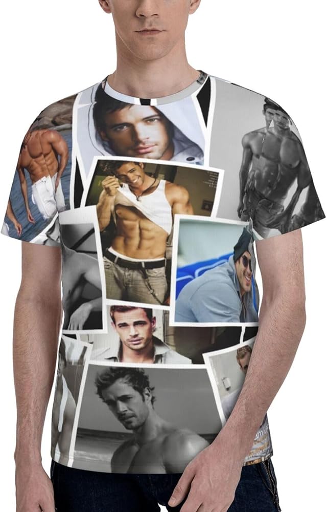 William Levy T Shirt Man's Summer Comfortable Fit Soft Short Sleeve O-Neck Basic Tee Tops