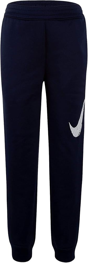 Nike Kids Boy's Therma Fleece Athletic Pants (Little Kids) Midnight Navy 7 Little Kids