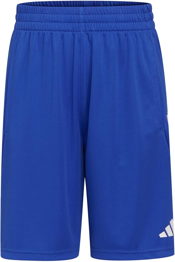 adidas Boys' Elastic Waistband Classic 3S Short, Semi Lucid Blue, Large